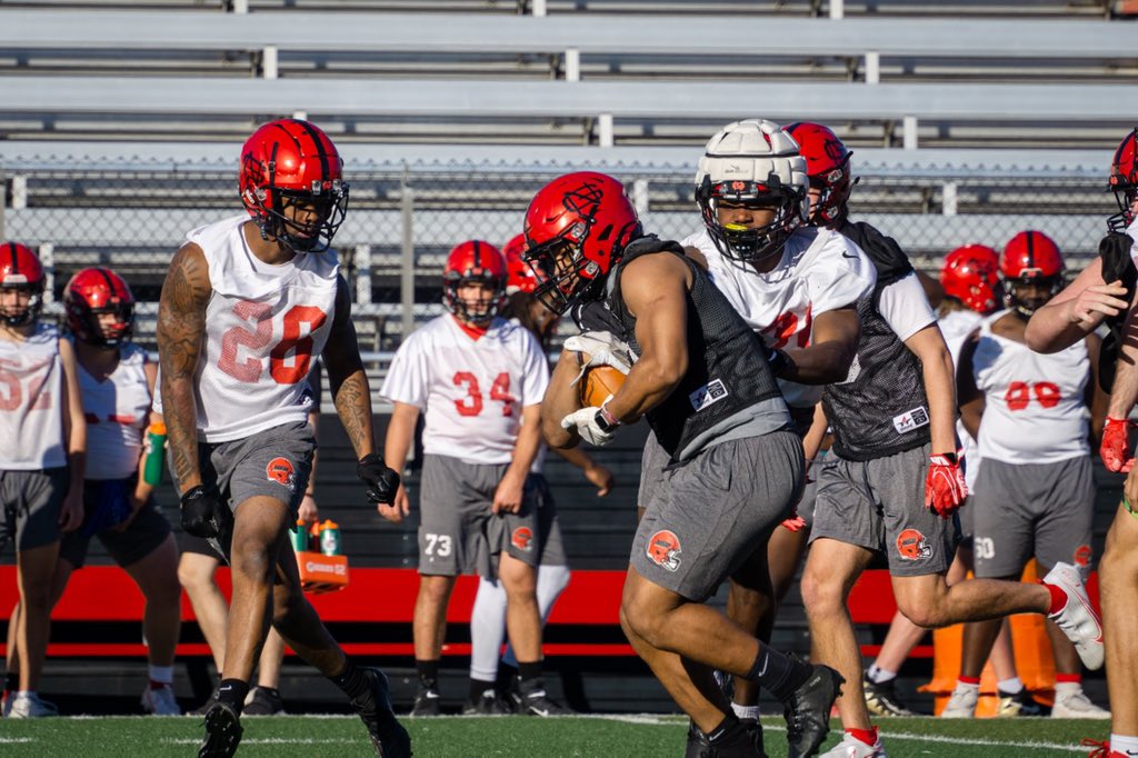 NGUFootball1's tweet photo. Spring Ball is in Session‼️

#2TheVill3 https://t.co/DTih7qI2bs