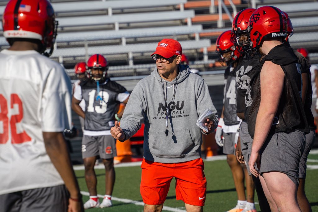 NGUFootball1's tweet photo. Spring Ball is in Session‼️

#2TheVill3 https://t.co/DTih7qI2bs