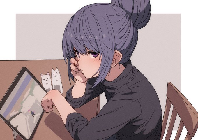 「紫色の目 座る」のTwitter画像/イラスト(人気順)