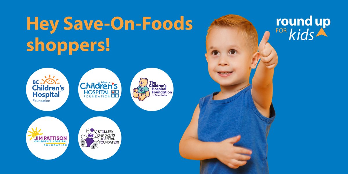 From March 17th-30th, we’re inviting you to round up your grocery bills in support of local children’s hospitals across Western Canada. All money raised stays local directly supporting children in need within your community. Learn more here: blog.saveonfoods.com/rounding-up-fo…