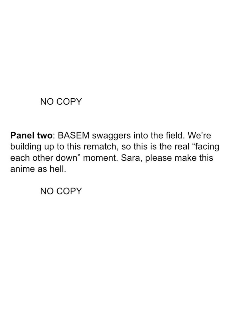 "please make this anime as hell"
Left: script ⚔️ Right: final page 