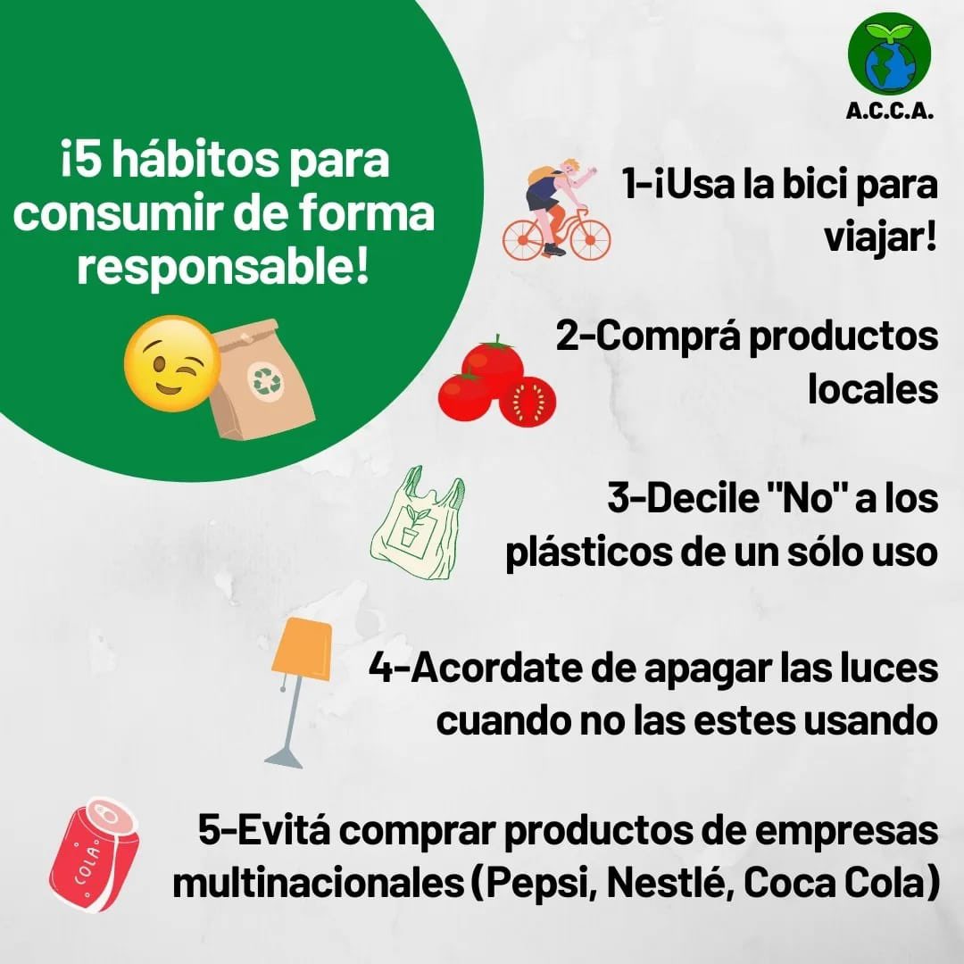 ACCAmbiental's tweet photo. El 15 de marzo se conmemora el Día Mundial del Consumo Responsable, una fecha que busca involucrar a las personas en acciones y reflexiones, para poder disminuir el exceso de consumo y, por lo tanto, la generación de residuos.
#MedioAmbiente❤️
#ConcienciaAmbiental🌍 https://t.co/Koqhj6zZOT