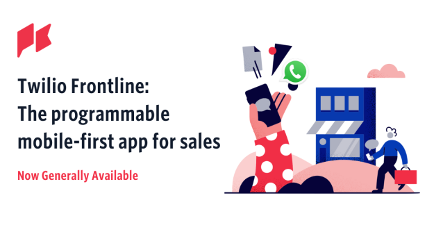 CharlesChow4's tweet photo. With Twilio Frontline, sales teams and relationship managers can securely connect with customers everywhere using SMS, WhatsApp, and voice. Learn how it can help you build customer relationships with one programmable app, now in GA! https://t.co/x6ivxDeVDE https://t.co/r600AcuaYK