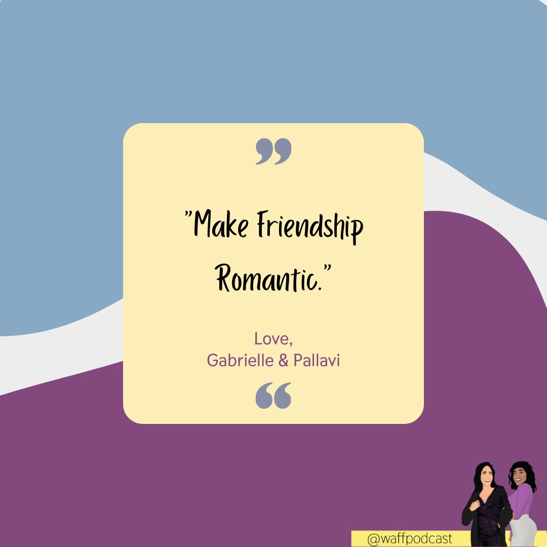 hey WAFFam! sorry to be the bearer of bad news, but we're off this week. 😥
we're just taking a working hiatus so we can record some more SLAY content for you! so don't worry, we'll be back next week! and until then, remember to romance your friends. they deserve it! 💕