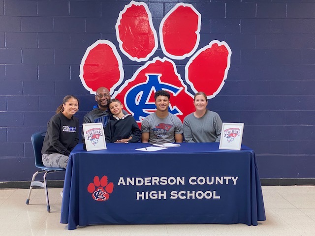 ACAthletics1's tweet photo. Congratulations to Isaiah Fitzpatrick who signed to play college football at the University of the Cumberlands! #TeamAC https://t.co/TaUkcSfZUT