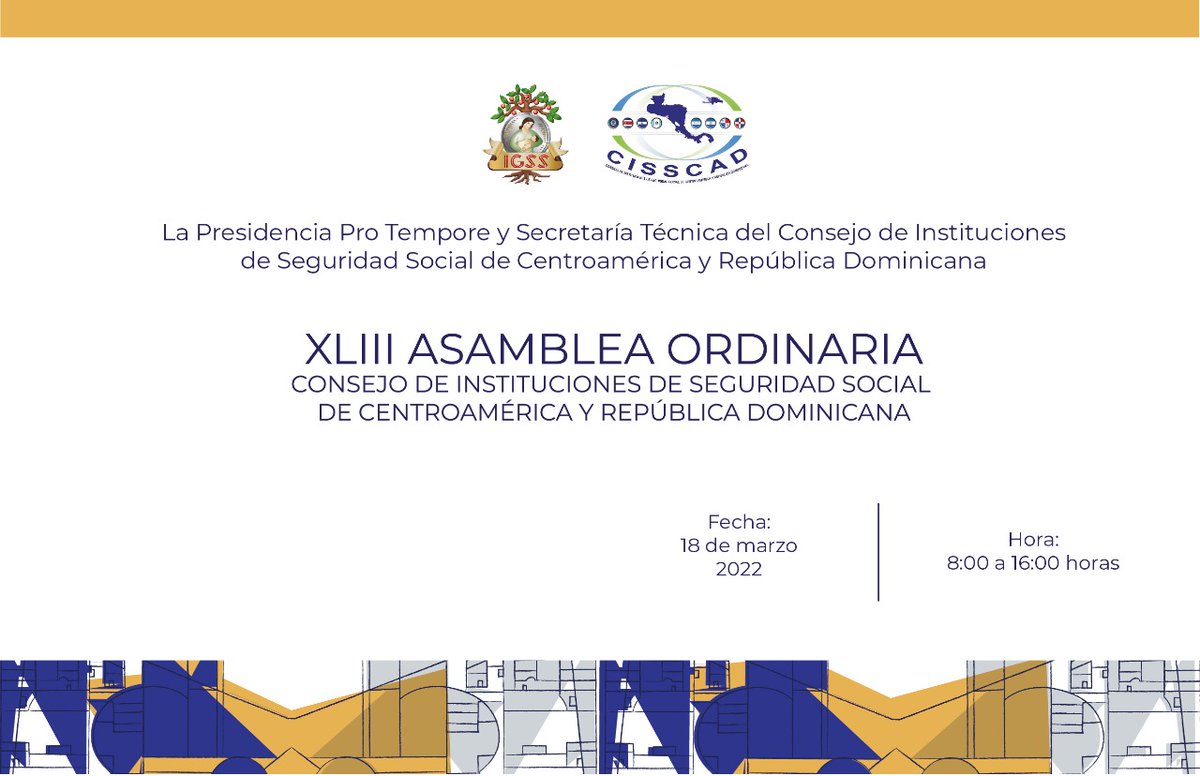 cisscad's tweet photo. XLIII ASAMBLEA ORDINARIA

18 de Marzo del 2022

https://t.co/MKOQGDvOlj

#CISSCAD https://t.co/0wk5VcLu6P