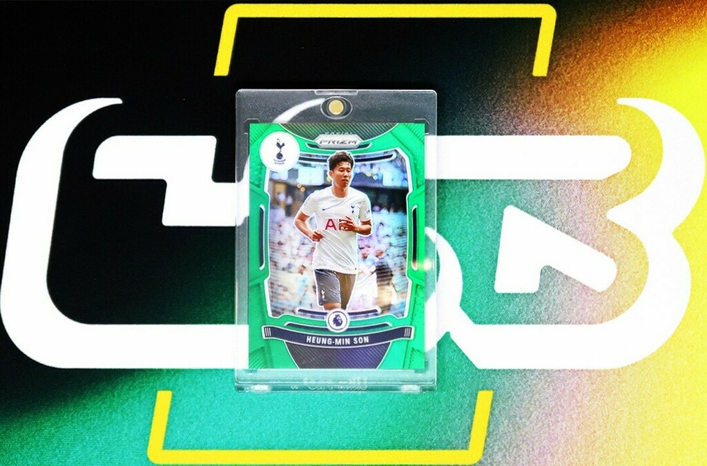 cardsmithsbreak's tweet photo. Heung-Min Son Green Prizm #/5 from 2021-22 Panini Prizm Soccer! #csbheat #paniniamerica #prizmsoccer #heungminson #sonheungmin #tottenhamhotspur #premierleague #soccercards #tradingcards #sportscards #groupbreaks https://t.co/VHYGZPYLSK https://t.co/5NtY8SHEkh