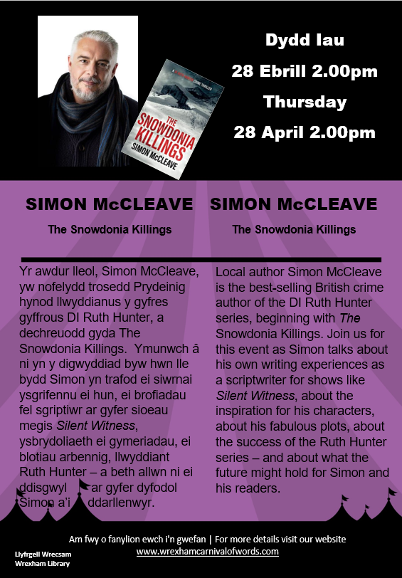 I've been on many a holiday  #NorthWalesCoast and #Snowdonia - had no idea of the peril lurking around the corner! Meet @SimonMcCleave on the 28th April