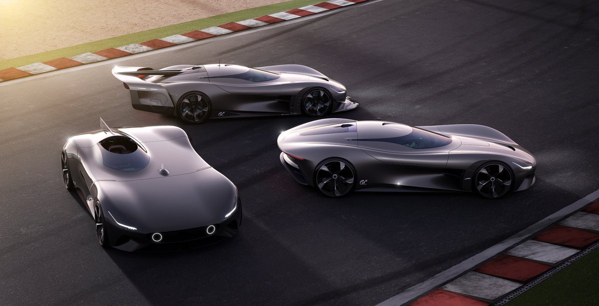 NoBrakingTweets's tweet photo. Jaguar unveiled its third @thegranturismo virtual car – the @Jaguar Vision Gran Turismo Roadster. The Roadster is an all-electric single-seater which combines the race-proven powertrain from the Coupé with a taut, sculpted form inspired by the iconic, timeless #Jaguar D-type. https://t.co/IHdljh4WRG