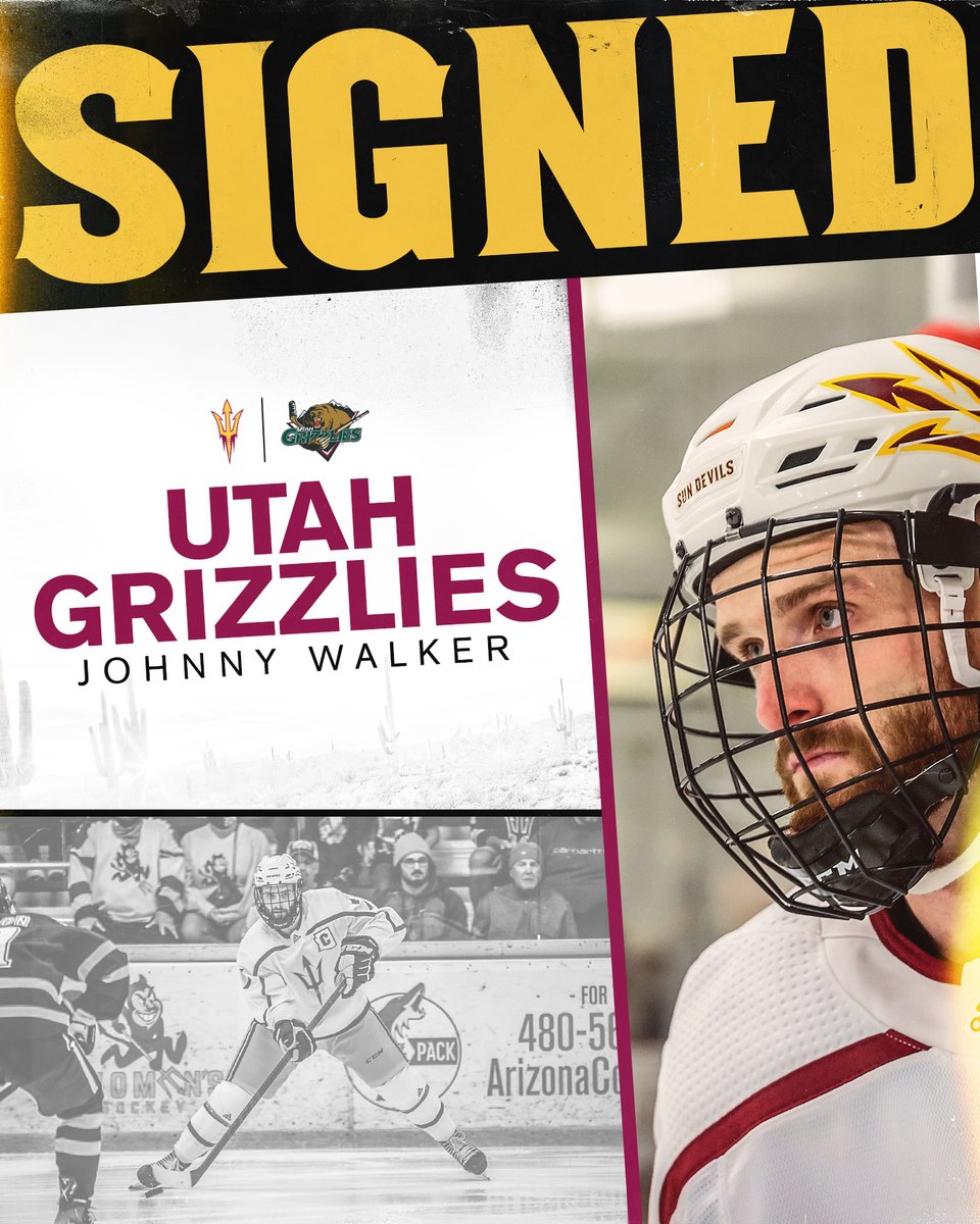 MOVING UP 📈

Forward Johnny Walker signed a contract for the remainder of the season with the <a href="/ECHL/">ECHL</a>'s Utah Grizzlies.

#BeTheTradition /// #ProDevils