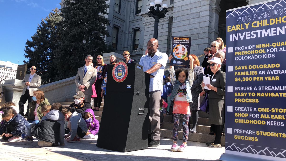 COBeginnings's tweet photo. "As a single father of 2, this is personal. HB 22-1295 &amp; CO’s new Dept. of #EarlyChildhood will create an equitable system designed to give every family access to #earlylearning experiences.”
-George Davis V

Learn how to support #BetterBeginningsCO here: https://t.co/HlnCZ1Bz8E https://t.co/8359VtPgcn