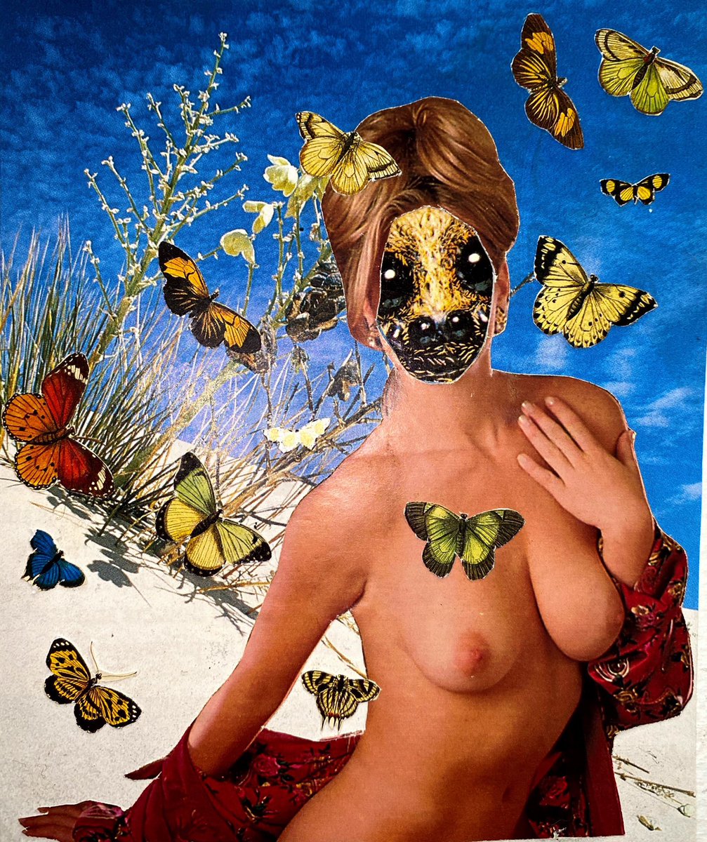 bygoecruz's tweet photo. Sneak peak of my next show :00 I’ve been having so much fun w collage. https://t.co/LoEpdjvDY5