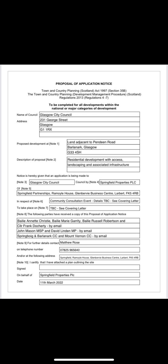 springbarlcc's tweet image. The Community Council received the following planning proposal for Pendeen Road.

Any issues or concerns please message the page or email us at springboigbarlanarkcc@gmail.com