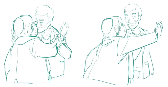 over time @shokikita  asks for a lot of kymans and I'm very nice and i indulge her once every 2348742 requests

in this case the last one was my initial sketch and the 1st is the one i drew a month later (+bonus chibis) 
