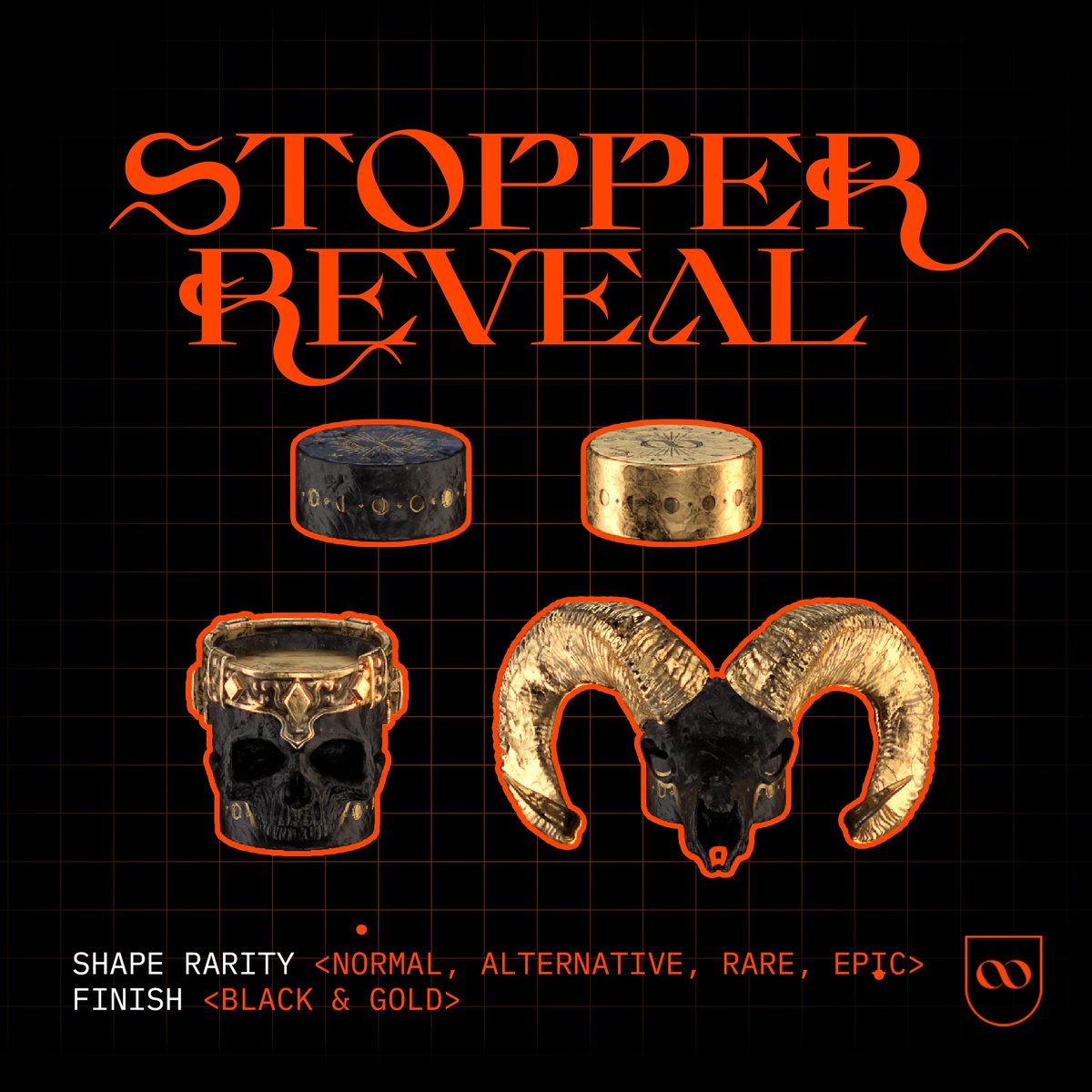MaisonMoonNFT's tweet photo. If black, gold and necromancer spells are your jam these stoppers are made for you.
Any favourites? 🟡⚫️

#NftCollection #NewNFT #NFT #NFTWhisky #NFTReveal https://t.co/9aZqrn8Cdw
