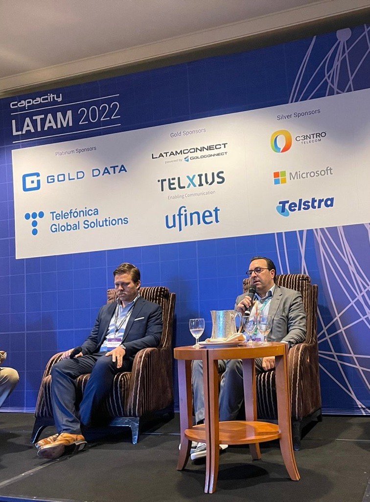 c3ntrotelecom's tweet photo. We are so glad that our CEO Simon Masri, was part of the Keynote Panel: Enhancing Connectivity Across Latin America, focused on how carriers deliver superior customer experiences and agility on the Digital Infrastructure Industry: #CapacityLatam2022 #C3ntro https://t.co/peWqQpZsK1