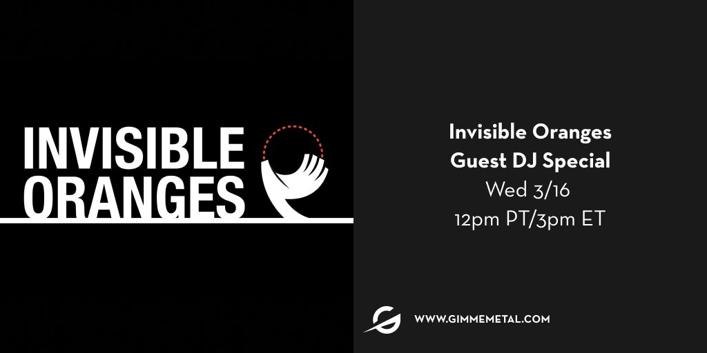 gimmeradio's tweet photo. TOMORROW we have @invisoranges joining us on Gimme Metal for a special guest show!
https://t.co/e9e560rsaA is a blog brought to you for and by metal of all shapes and sizes. Make sure you check it out & welcome them on Gimme Live!
➡https://t.co/4Ej0Lbc8Km https://t.co/qx7caLJe4G