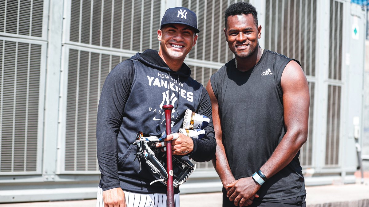Yankees's tweet photo. Camp Vibes ⬆️ https://t.co/QGsnVwga0t