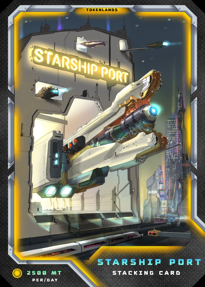 Tokenlands giveaway 💥
Legendary starship port
1️⃣ Follow @AayanNft and <a href="/TokenLands/">TokenLands || Official</a> 
2️⃣ Like retweet and tag 3 friends 🙋
3️⃣ Drop your wax wallet in the comments 💬
Giveaway will end in 1 week 🔥 
#WAXP #WAXNFT #P2E #NFTGiveaways