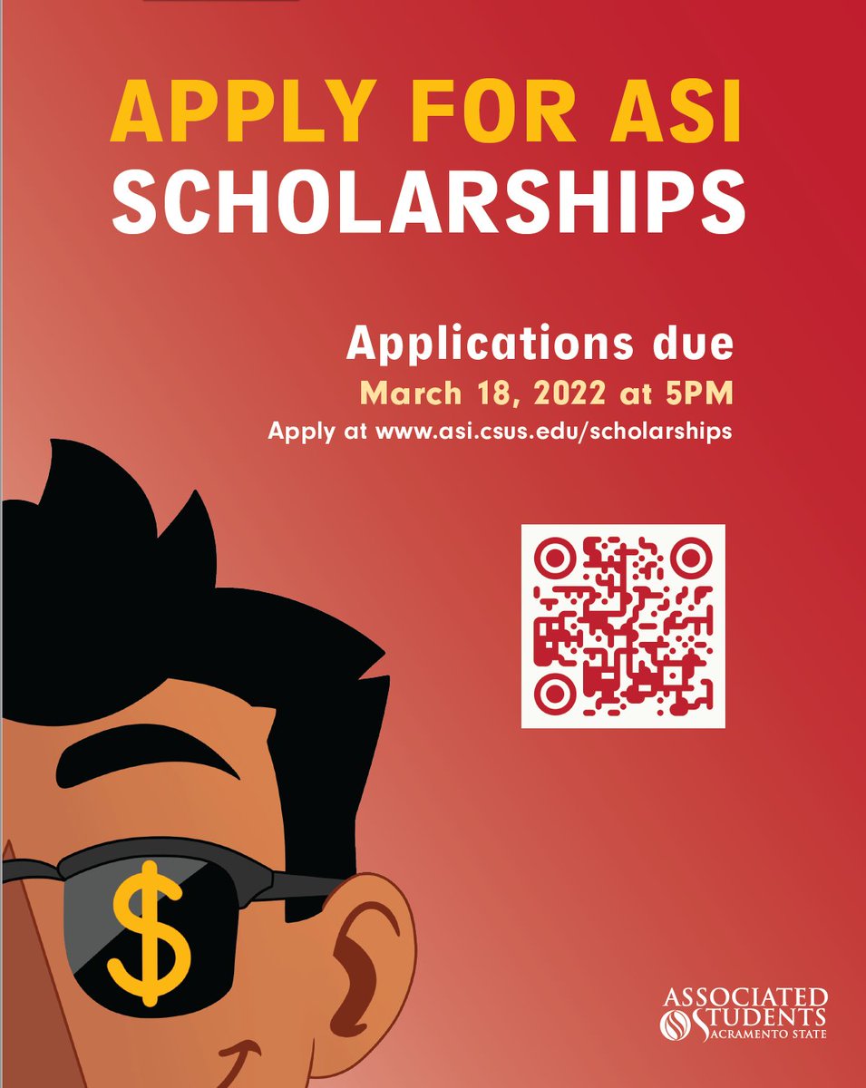Are you involved on campus? Don't miss out on the ASI Directors' Scholarships! Apply before Friday, March 18 at 5 pm. 

#sacstate #sacstateasi #scholarships #hornets #herky #stingersup #greenandgold