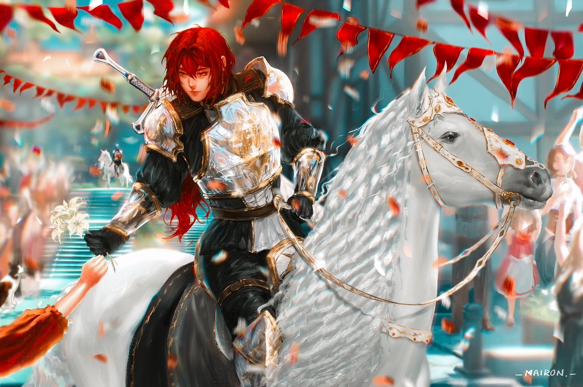 _mmmairon_'s tweet photo. even a knight deserves flowers 

#diluc #GenshinImpact #原神 #kaeya https://t.co/vHHM7DzZx9