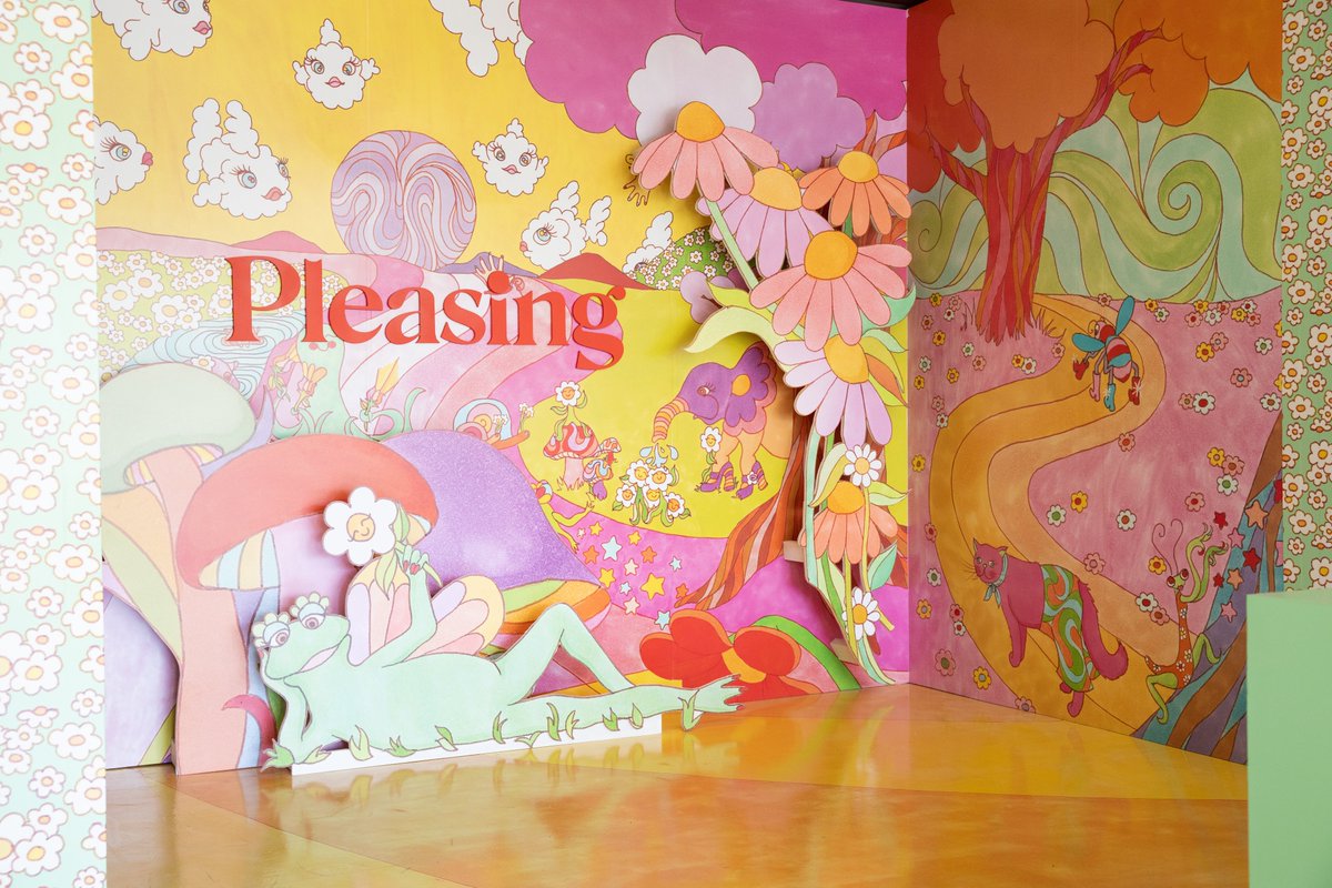 Pleasing's tweet photo. The Los Angeles Shroom Bloom pop-up at 529 La Cienega Blvd, Los Angeles, CA, 90048 is now open. Find your Pleasing. https://t.co/Fhubo6e6ho