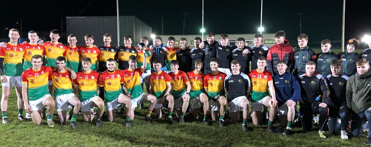 🇲🇱🏆🇬🇳 Well done to Carlow’s U20s on a deserved win over Wexford in the Andrew Corden Cup Final tonight.

Great to be bringing the Cup back to Carlow as we approach the 20th anniversary of Andrew’s untimely death in an accident in May 2002.🙏

<a href="/itcarlow/">TraleeAds</a> 🇲🇱 #carlowrising 🇲🇱