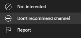 is it just me or does the “don’t recommend channel” button do absolutely nothing? 😂