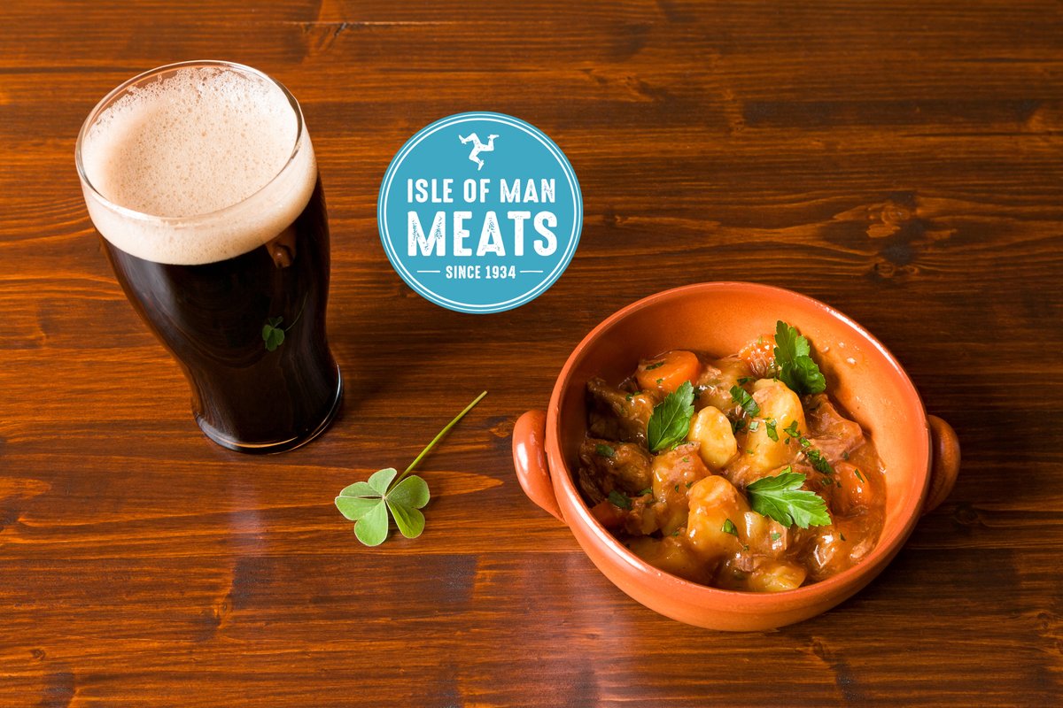 Ready to celebrate @StPatricksDay? Try a Classic Irish Stew (with a Manx twist using our locally produced hogget). You’ll need something to toast St Patrick too. #Guinness is good for you – but we prefer to #MakeSureitsManx and swap it for one of our favourite #ManxBeer. Sláinte!