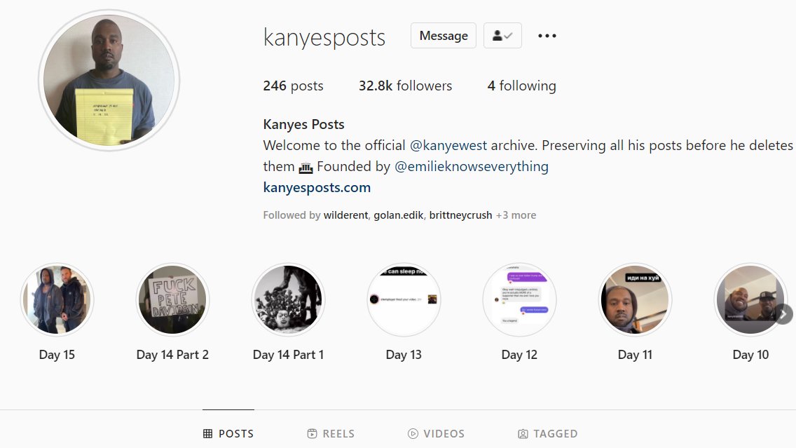 kanyesposts's tweet photo. Over 30,000 followers and counting ladies and gentleman! Click to follow the #1 Kanye archive on Instagram! And check out our new official site for merch! #KanyesPosts
https://t.co/mSwP8zsXx0 https://t.co/kWvsNHZkZk