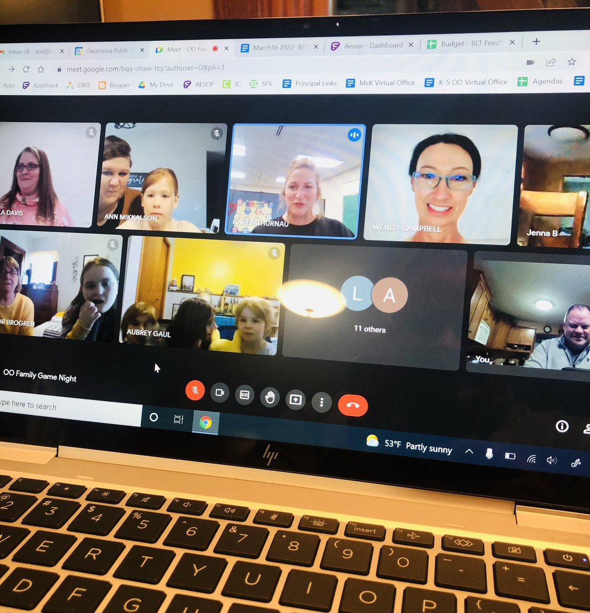 What a fun Owatonna Online Family Game Night! #owatonnaproud
