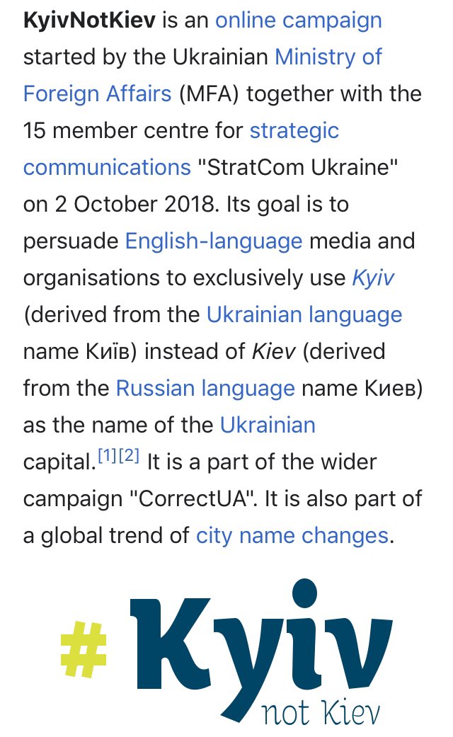 inovajon's tweet photo. @caitoz I’m going to go back to calling the capital of Ukraine #Kiev for a couple of reasons:
#GlobalCorporateEmpire propaganda pushes the idea people who use the traditional spelling & pronunciation are Putin puppets.
Also
I can’t help thinking #StratcomUkraine is a CIA construct. https://t.co/4oYDR7bDNy