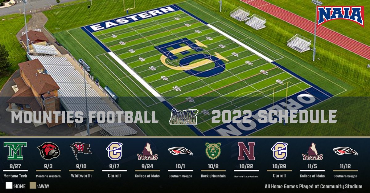 🚨BREAKING🚨

Mountaineers Athletics is excited to announced the 2️⃣0️⃣2️⃣2️⃣ @EOUFootball schedule‼ The schedule features 5️⃣ home games &amp; 6️⃣ road contests‼

📰 | bit.ly/3w8SmtM

#MountUp #WeAreEastern #EOUfb