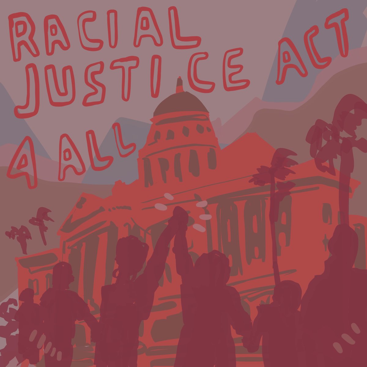 BendthearcS's tweet photo. We are coming together from across the state to showcase the Faith Community’s support for the Racial Justice Act for All

Read our letter here: https://t.co/p20NvUY54R #RJA4All #AB256 #confrontracism

Art by: Emma Li, @tiger_stepmom https://t.co/JT3GLHgN1x