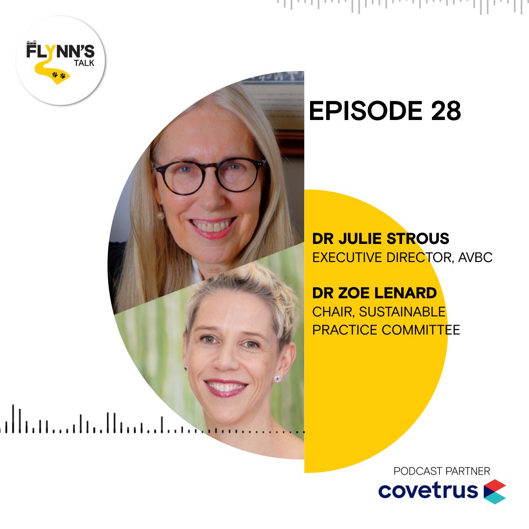 A new episode is live from Flynn's Talk! In this episode, Julie and Zoe from The Australasian Veterinary Boards Council discuss sustainability in the veterinary profession. Listen or read: lnkd.in/gmQztAir <a href="/FlynnsWalk/">Flynn's Walk</a>