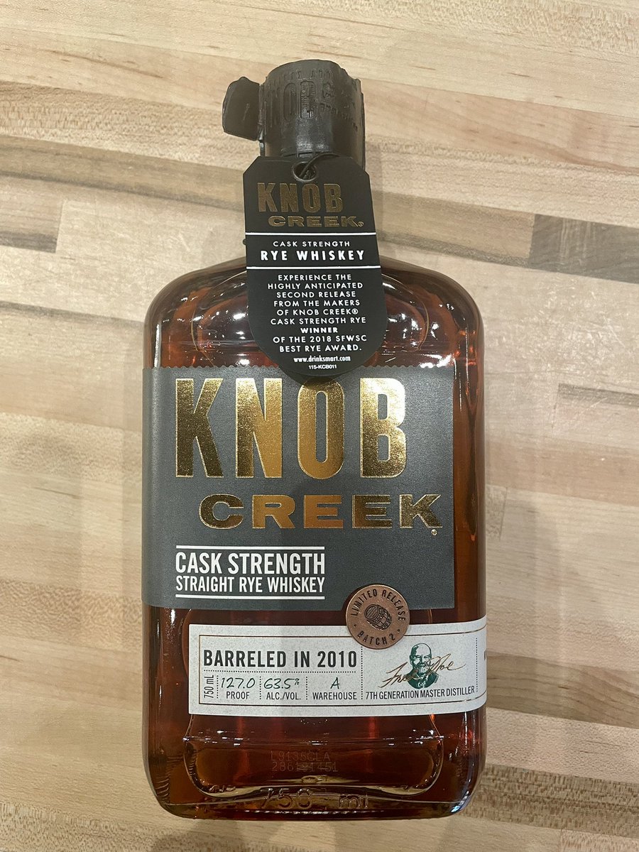 Taylor Cope (@taylorcope1982) on Twitter photo Spotted this <a href="/knobcreek/">Knob Creek</a> cask strength rye on a shelf for $80. Anybody tried? Thoughts? Spotted this <a href="/knobcreek/">Knob Creek</a> cask strength rye on a shelf for $80. Anybody tried? Thoughts?