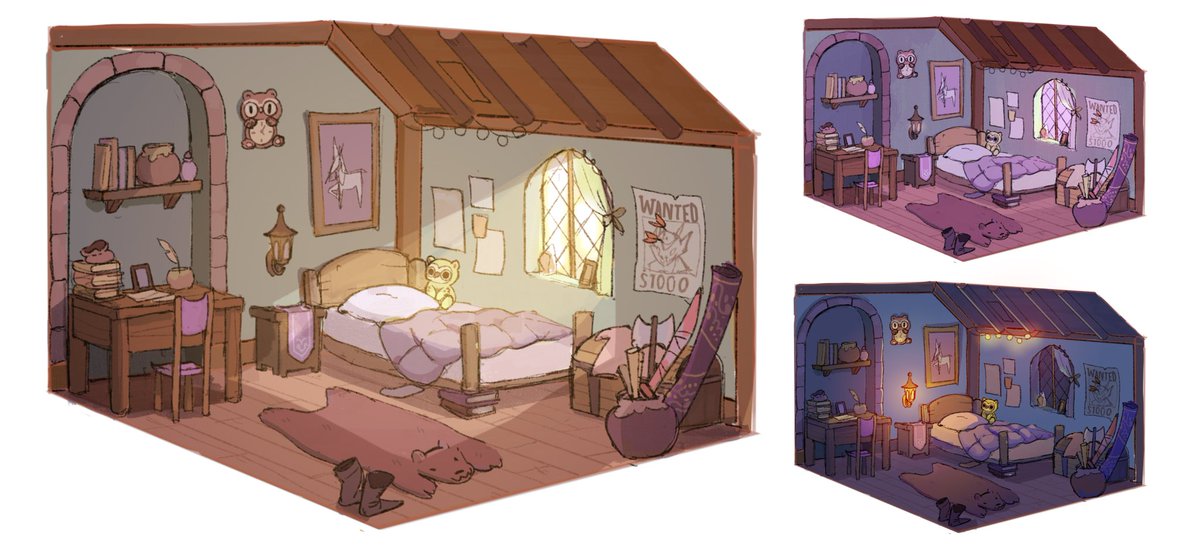 lighting and room exploration for my fantasy inspired series