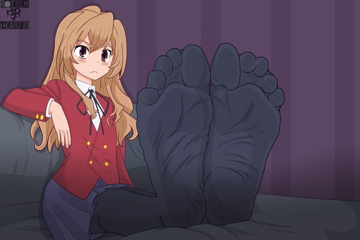 Aisaka Taiga feet Rework of an old drawing https://t.co/sS2xsPvZ1x ...