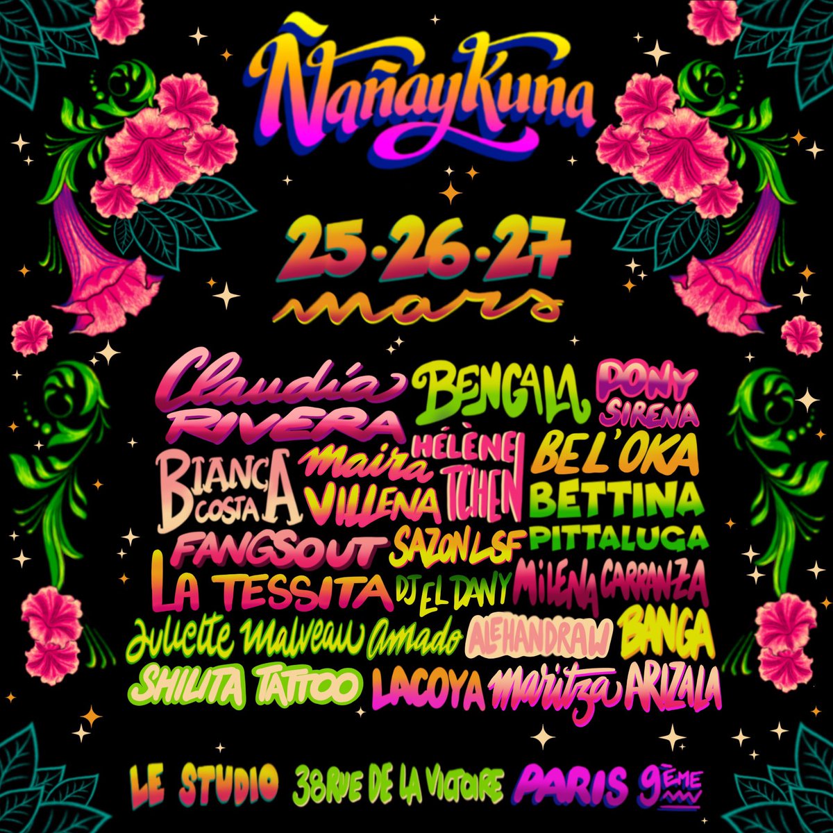 makanakuy's tweet photo. Holi 💃🏻 Le week end pro j’organise l’événement Ñañaykuna ! Un événement valorisant les femmes latino-américaines et leurs cultures !

Expo, Concerts, DJ set, Fooding latino, Flash Tattoos, Talk, Projection, et cours de salsa…Venez donner de la force et découvrir notre univers !! https://t.co/CRJ21pDT5l