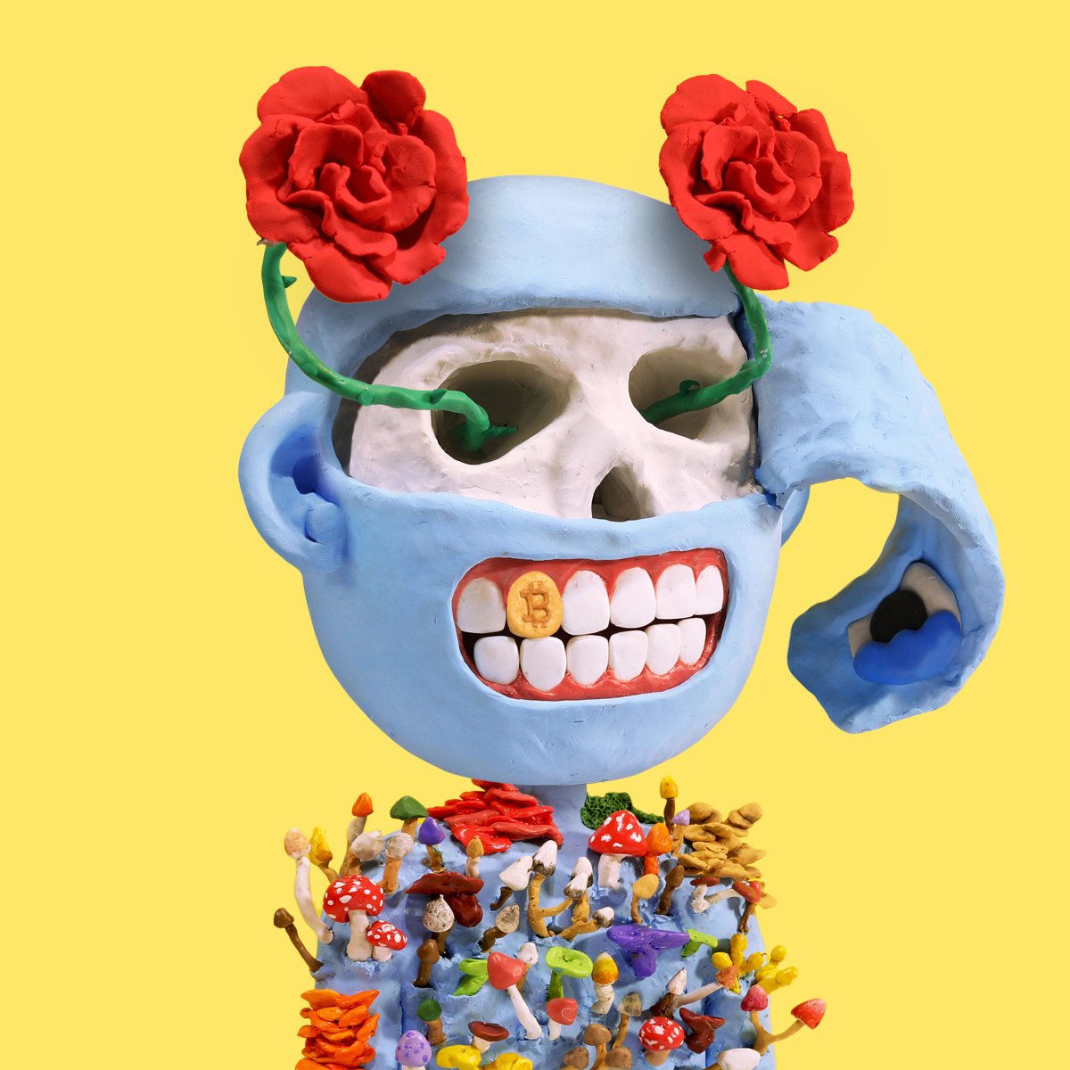 squeakymustard's tweet photo. I cannot believe I just sniped this rose seeing, bitcoin chompin', fungi freckled @ClayFriendsNFT (rank #119!!!) for 0.2 eth. Screaming/crying/throwing up 😭😭😭 https://t.co/1zyWaOFmns