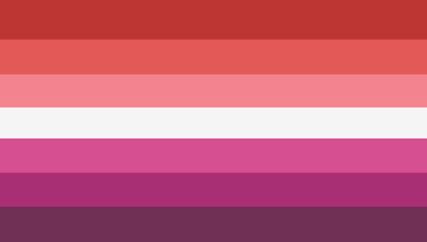 secretlesbiotd's tweet photo. New secret lesbian flag maybe? :) The original I made was basically taken and ruined by haters, and I just like these colors better anyways. https://t.co/XKI12xfLSW