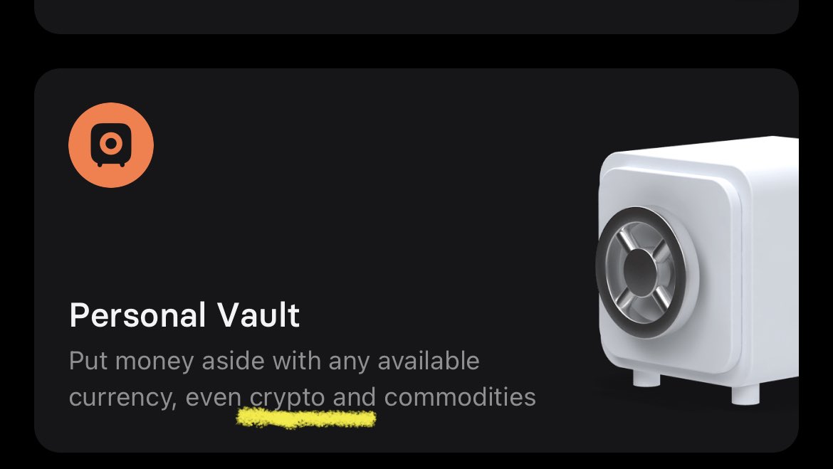 petep123's tweet photo. @RevolutApp in vaults can I round out change into crypto as I can with fiat and commodities and as it says on the button? (In app chat don’t seem to know) I’m not seeing any options here. Only Fiat and gold/silver
thanks for your help! https://t.co/gDCVOdaoNB
