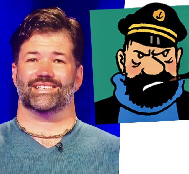 warrenista's tweet photo. Postman Nick is Captain Haddock ☺️ #TippingPoint https://t.co/cgVSDT1FVo