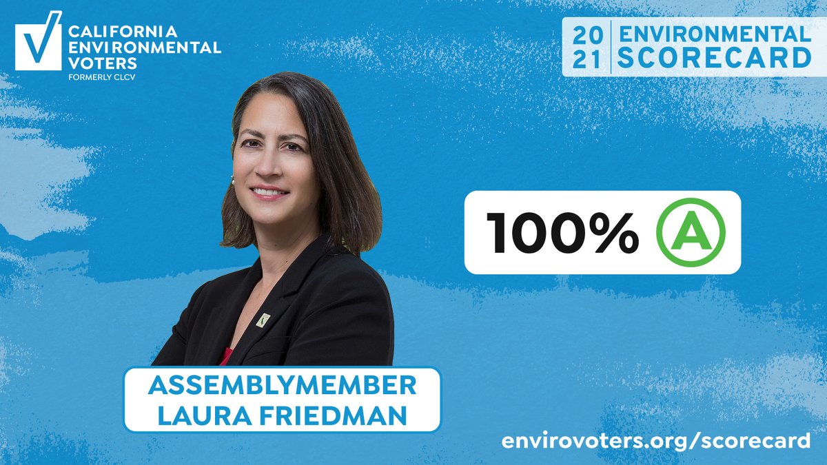 LauraFriedmanCA's tweet photo. Thank you @envirovoters for the 100% environmental score. California has the power to lead on climate action and I’m committed to continue fighting for the future of ALL Californians. #EnviroVotersScorecard https://t.co/WSbdpdrKZv https://t.co/7ydXeGhIk2