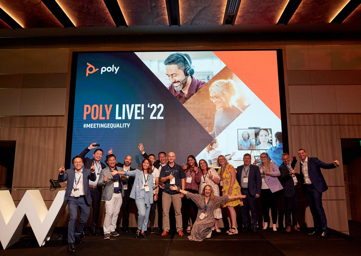 PolyCompanyAPAC's tweet photo. Thank you customers and partners for joining us yesterday at the #PolyLive22 event in Melbourne! We had a great time catching up with everyone.
Join us at the roadshow across Australia! Register for your spot now: https://t.co/aVHuOGg1Co https://t.co/OnrOTKht9G