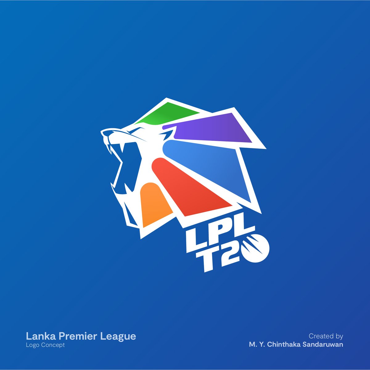 chinartsl's tweet photo. I was not very happy with my previous logo concept &amp; wanted to go bit haywire this time and come up with a totally different design. #LPL #LankaPremierLeague #SriLankaCricket #lka #logo #logodesign https://t.co/SRbLM4oyAx