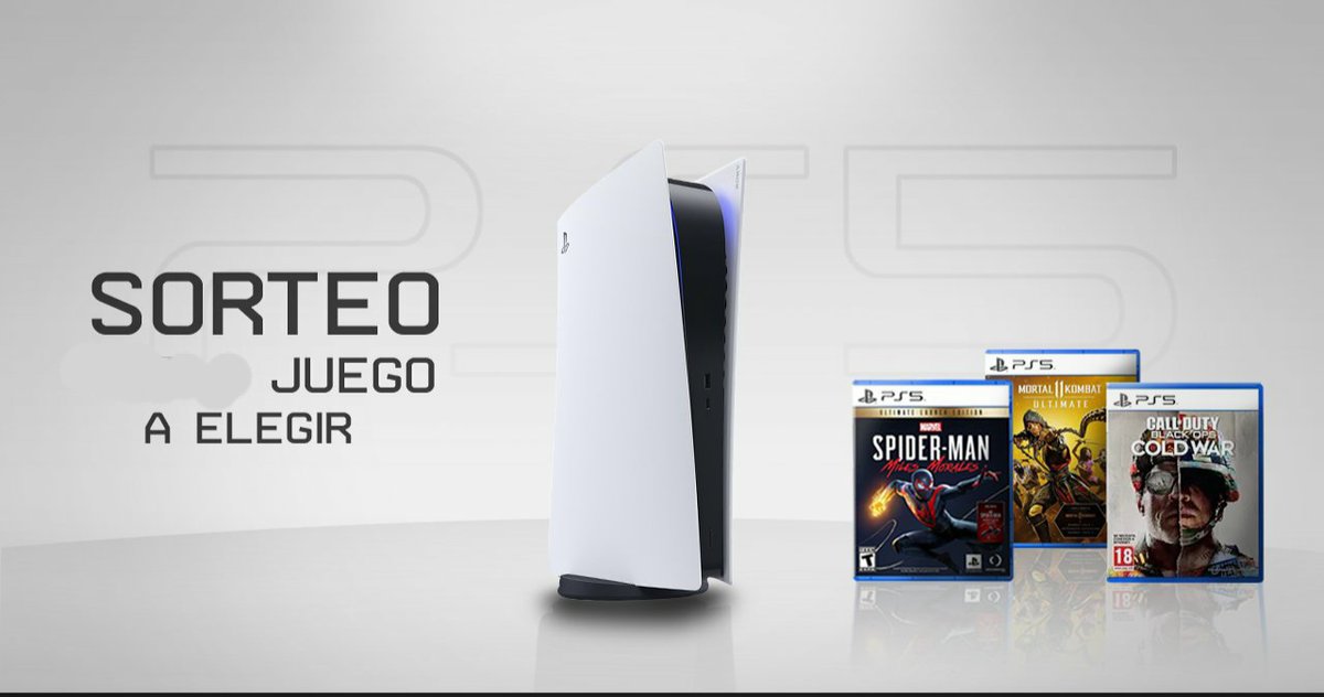 SoyLuisMiGL's tweet photo. 🎁#SORTEOABRIL💥
~ 1 JUEGO DE PS5 A ELEGIR📦
▫️Para participar: Da RT y sigue a @LuisMiGamers
¬ Termina: 14/04👍
¡MUCHA SUERTE!🍀 https://t.co/5KOzZbkzW4