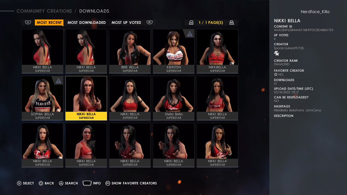 Seriously can none of you create a good Nikki Bella ? What is this mess #PS5Share, #WWE2K22 https://t.co/dWJEw6hoaH