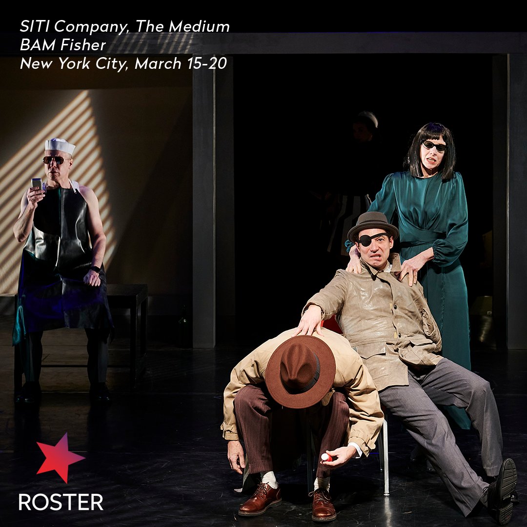 PentacleDance's tweet photo. The SITI Company Legacy Tour has arrived in NYC to bring the legendary work The Medium to BAM Fisher 3/15-3/20. Head to https://t.co/GJWVVagjDa for tickets or https://t.co/A0QmafoMOE for more info on SITI Company and The Medium. #siticompany #pentacleroster #theatre #legacytour https://t.co/vygT7uqV1l