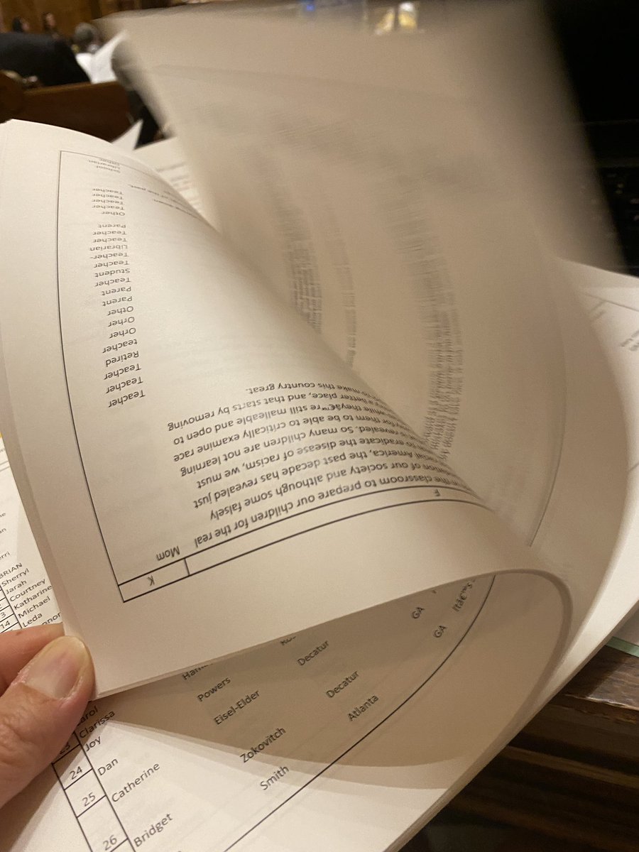 elenaparent's tweet photo. A group from my district delivered this 1200-signature petition against the educational censorship bills - #SB377 and #HB1084 (among others). Thank you for your hard work! #gapol https://t.co/AFH6ve9AvD